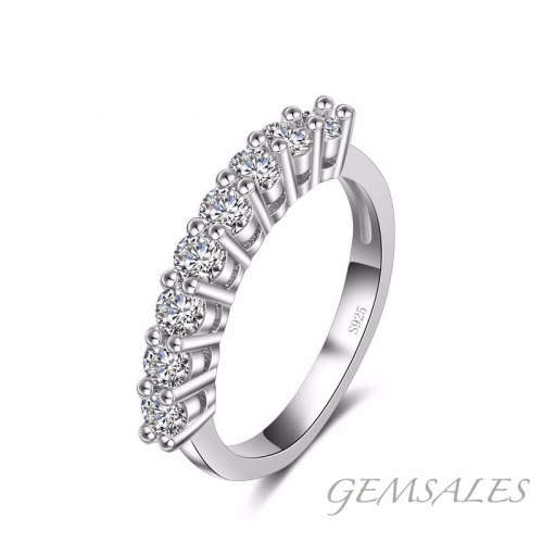 # WEDDING # ANNIVERSARY # SIMULATED DIAMOND RING ~  SIZE 7 - S925 -