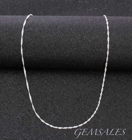 925 SILVER WATER WAVE CHAIN ~STAMPED 925~ * LENGTH ~ 47.5cm*