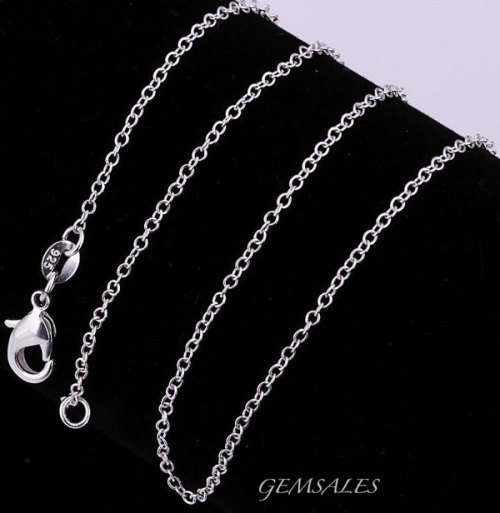 925 SILVER ROLO CHAIN ~STAMPED 925~ * LENGTH ~ 45.5cm* - 4 AVAILABLE