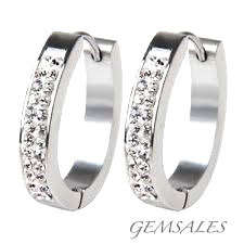 SILVER CUFF  EARRINGS WITH MICRO INLAY  ~ STAMPED 925 ~