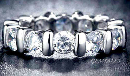 #NEW ARRIVAL#  SIMULATED DIAMOND RING -  SIZE 8