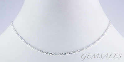 SILVER FIGARO CHAIN  * LENGTH ~ 50cm*