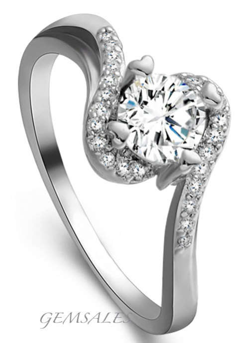 #NEW ARRIVAL# CLASSIC DESIGN SIMULATED DIAMOND RING   ~S925~ SIZE  7