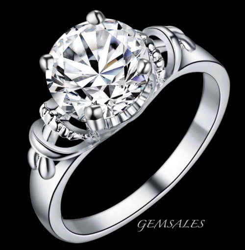 1.28ct Sim Diamond CZ UNIQUE DESIGN *S925*  - SIZE  7