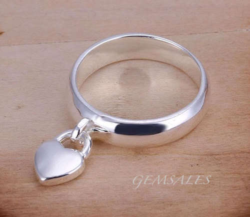 ***SIMPLY STUNNING***  CHARM RING   *S925*    SIZE  7 - O - 54.5mm