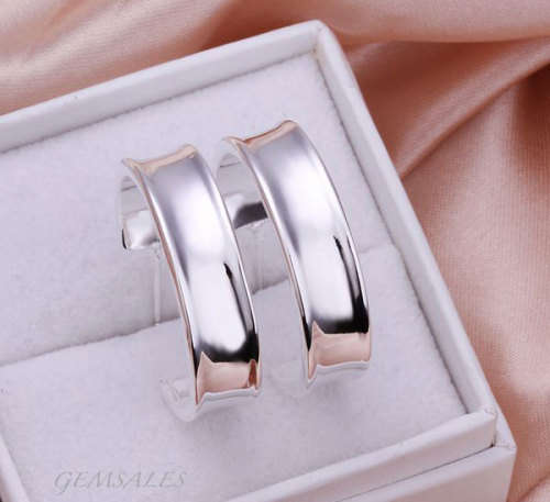 SILVER HOOP EARRINGS *S925*