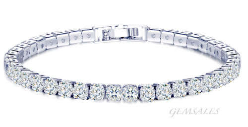 TENNIS BRACELET # 41 SIMULATED DIAMONDS  0.43ct EACH #  ELEGANT  ***GIFT IDEA***