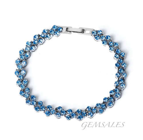 ELEGANT DESIGN CRYSTAL BRACELET  -  18.5cm