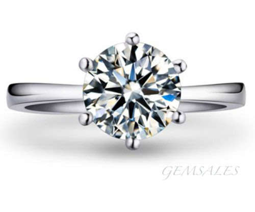 *CLASSIC SOLITAIRE* 1.28ct. Sim Diamond Ring  SIZE  7 - O - 54.5mm *FREE RING BOX*