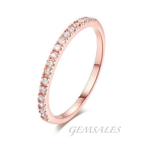 18KGP   *ROSE GOLD PLATED*      SIZE  8   - Q  - 57mm