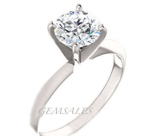 2.75ct Cr Diamond CZ Ring In Classic Solitaire Setting *S925* SIZE  6  -  M  -  53mm