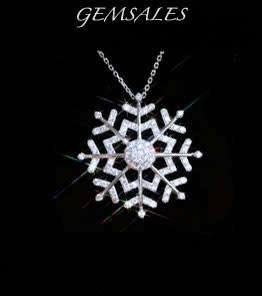 SPECTACULAR SNOWFLAKE PENDANT NECKLACE ENCRUSTED WITH ROUND  CZ *CHAIN 42cm + EXT 5cm  PENDANT 27mm*