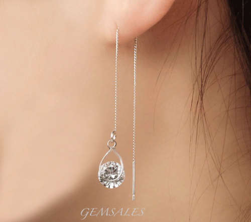 2ct Sim Diamond CZ Earrings *ELEGANT*