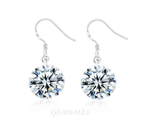 STYLISH 2ct BRILLIANT CUT CZ *S925*