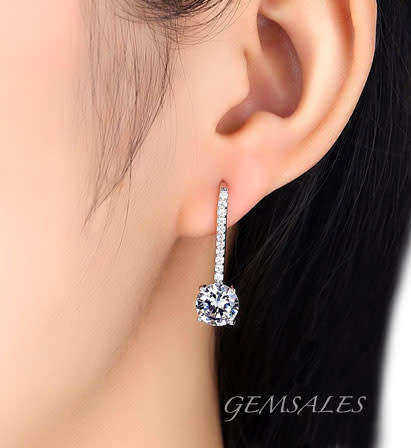 ELEGANT 2ct BRILLIANT CUT CZ MICRO PAVE SETTING