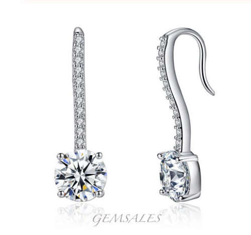 ELEGANT 2ct BRILLIANT CUT CZ MICRO PAVE SETTING
