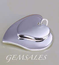 DOUBLE HEART PENDANT NECKLACE  ***S925***    *CHAIN 45cm  PENDANT 2.5cm*