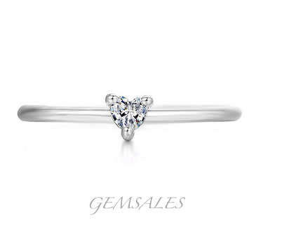 High Fashion #Minimalist# Ring  Heart Setting *Elegant*    SIZE  7