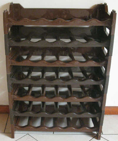 ~STACKABLE WINE RACK~HOLDS 42 BOTTLES!!!