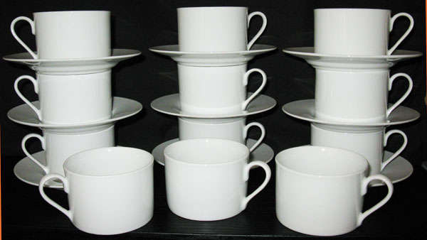 TEA-SET~ NINE CUPS & SAUCERS ~ @@@ CRAZY R1 START!!!!!!!