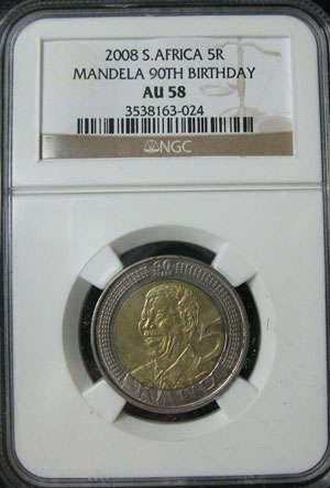 LATE ENTRY $$$ NGC GRADED AU58~MANDELA BIRTHDAY~@CRAZY R1 START !!!!!!!!!!!