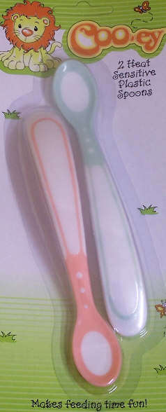 COOEY Pack of  2 HEAT SENSITIVE PLASTIC SPPONS