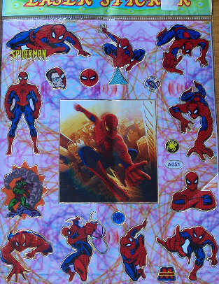SPIDERMAN STICKER SET
