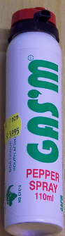 GAS'M SELF-DEFENCE PEPPER SPRAY (110ml)
