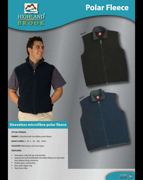 SLEEVELESS MICROFIBRE POLAR FLEECE