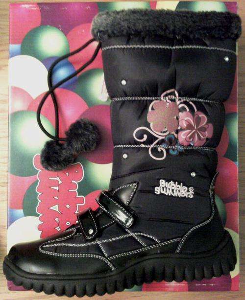 Bubblegummers Boot Fur Collar Black
