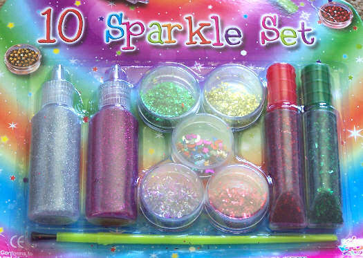 10 PC GLITTER/SPARKLE SET