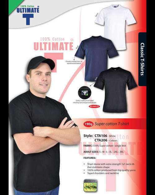 ULTIMATE T-SHIRT 190g Super Cotton