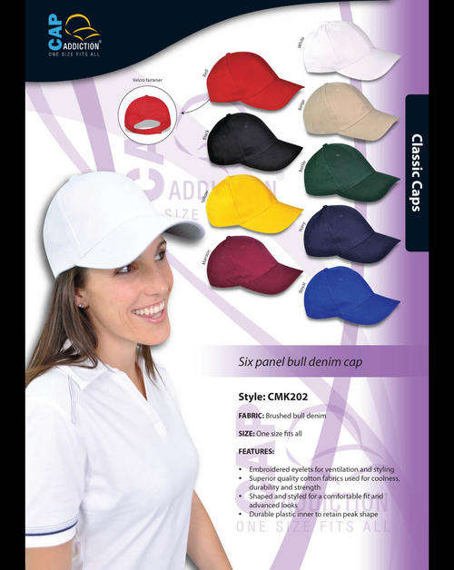 Six Panel Bull Denim Cap - UNISEX