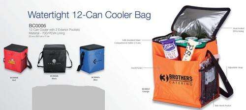 Watertight 12-Can Cooler Bag (22 x 26.5 x 17 cm)