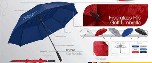 FIBERGLASS RIB GOLF UMBRELLA (100 X 130 CM OPEN)