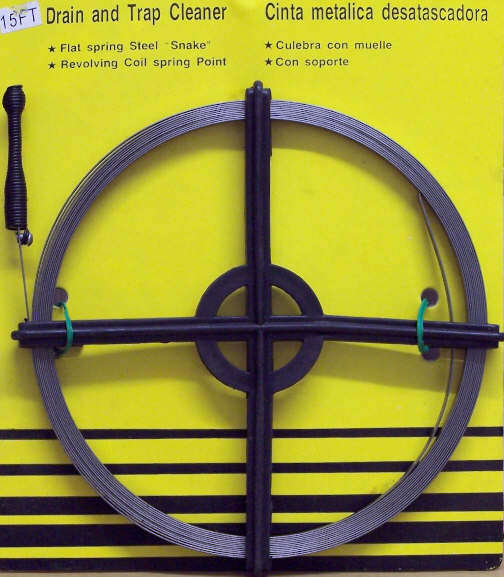 15 FT DRAIN & TRAP CLEANER-No More Drain Problems