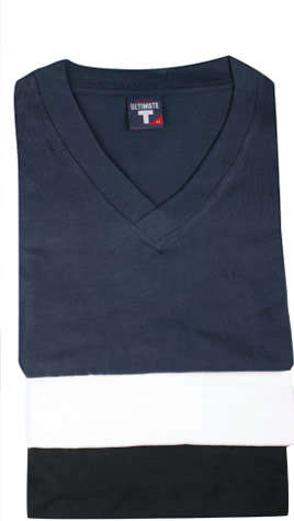 Unisex 100% Cotton V-Neck T-Shirt