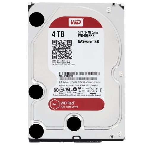 Western Digital WD40EFRX Red 4.0TB SATA3 Internal NAS Hard Drive