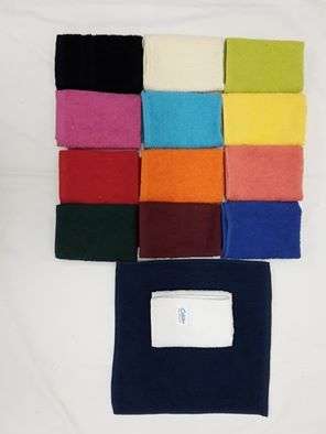 Guest towels 30x30 cm Colibri 400gsm - R80 per pack of 10 . (14 cols available)
