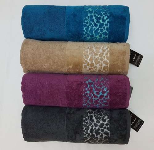 Glodina Leopard  bath sheets Glodina 85x150cm - 450 gsm - R 125 ea
