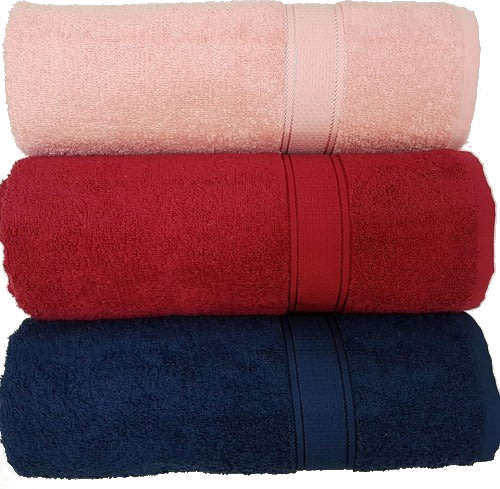 Bath Sheets | Peach, Burgundy or Navy