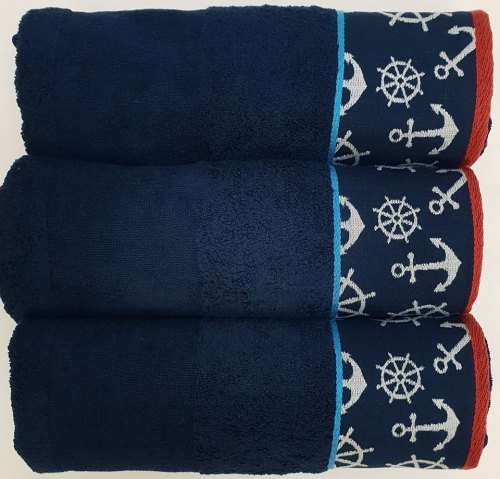 Glodina Navy bath towels 70x130 cm