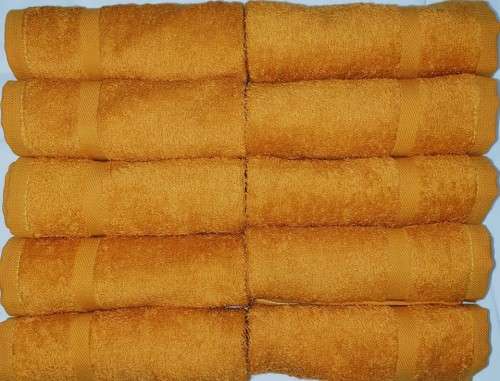 Face cloths Glodina  Pack of 10 -30x30cm - R100 - Mustard