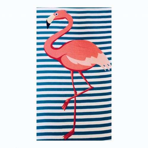 Flamingo Microfibre Beach Towel