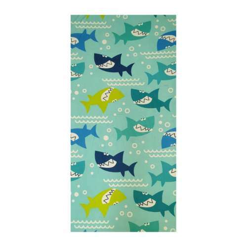Sharkie Microfibre Beach Towel