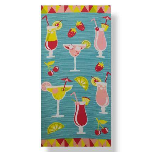 Printed microfibre beach towel  Size 70x150cm