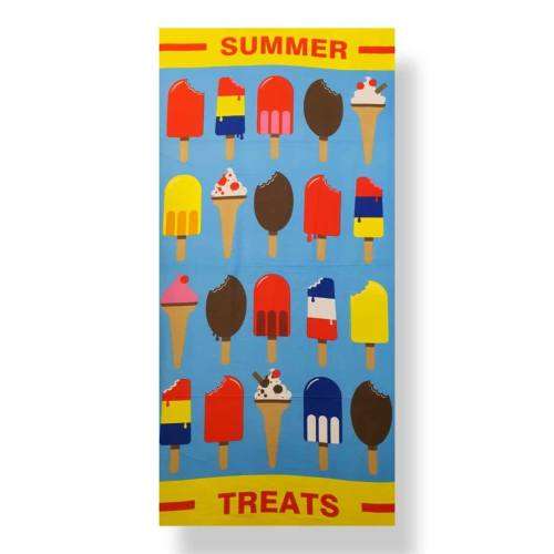 Printed microfibre beach towel  Size 70x150cm