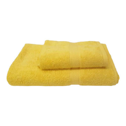 Glodina Royal shield set 1 hand towel and 1 bath sheet - Yellow