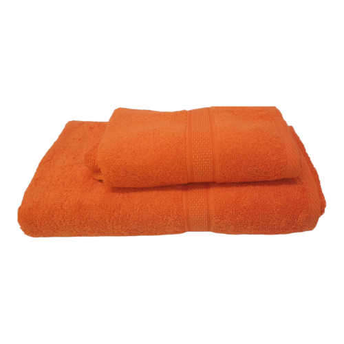 Glodina Royal shield set 1 hand towel and 1 bath sheet - Orange