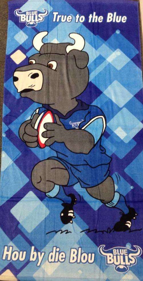 BLUE BULLS beach towel